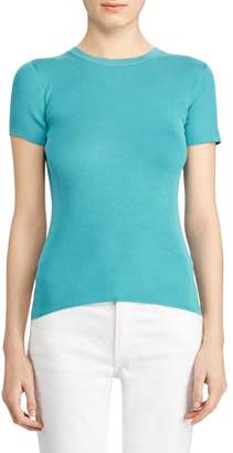 Ralph Lauren Collection Ribbed Silk Knit Tee