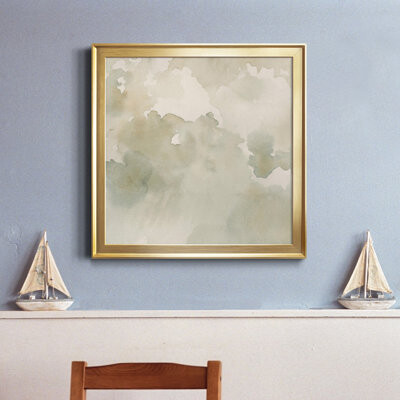 Orren Ellis Warm Clouds Abstract II-Premium Framed Canvas - Ready To Hang