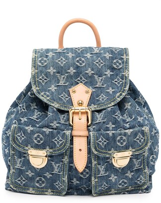 Louis+Vuitton+Sac+a+Dos+Backpack+GM+Blue+Denim for sale online