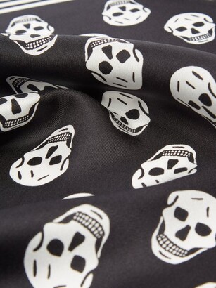 Alexander McQueen Skull-print Silk-twill Scarf