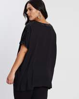 Thumbnail for your product : Evans Sequin Insert Kaftan Top