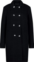 Double-Breasted Wool-Blend Coat 