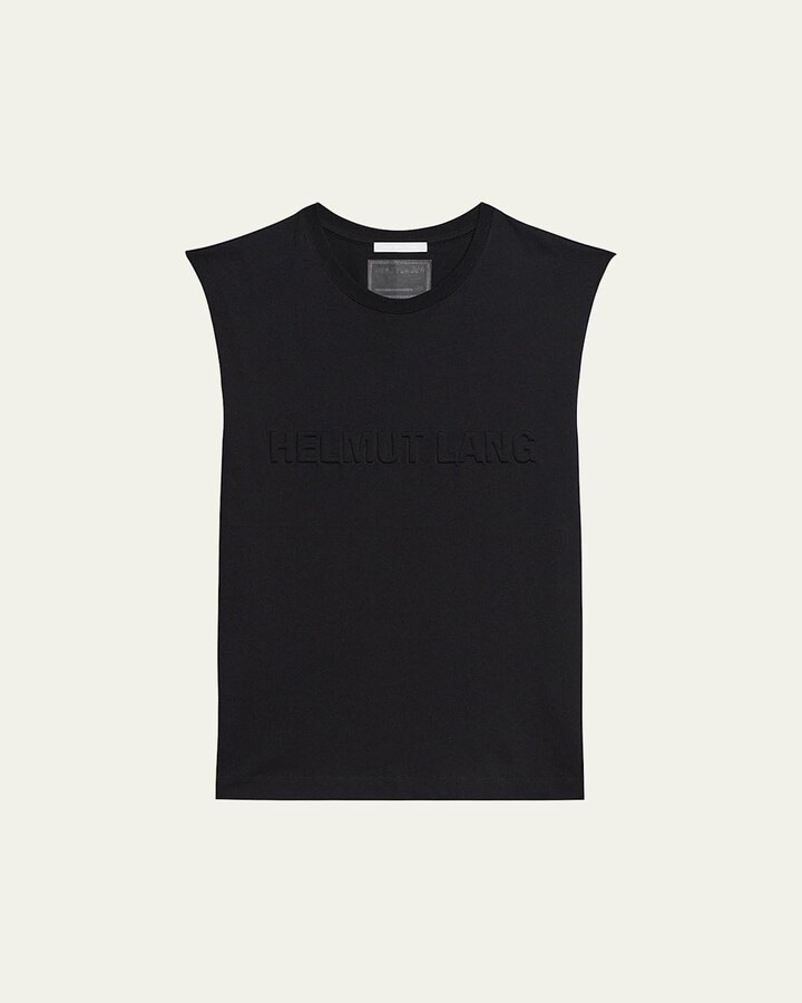 Helmut Lang Men's Embossed Cotton Tank Top
