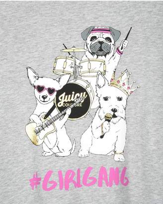 Juicy Couture Dog Band Graphic Tee for Girls