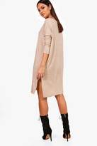 Thumbnail for your product : boohoo V Neck Knitted Dress