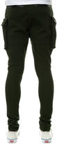 Thumbnail for your product : Square Zero Stretchable Heavy Twill Long Pants with Big Cargo Pocket & Quilted Knee Faux Leather Trim