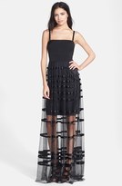 Thumbnail for your product : Vera Wang Illusion Skirt Gown