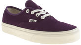 Thumbnail for your product : Vans womens purple authentic trainers