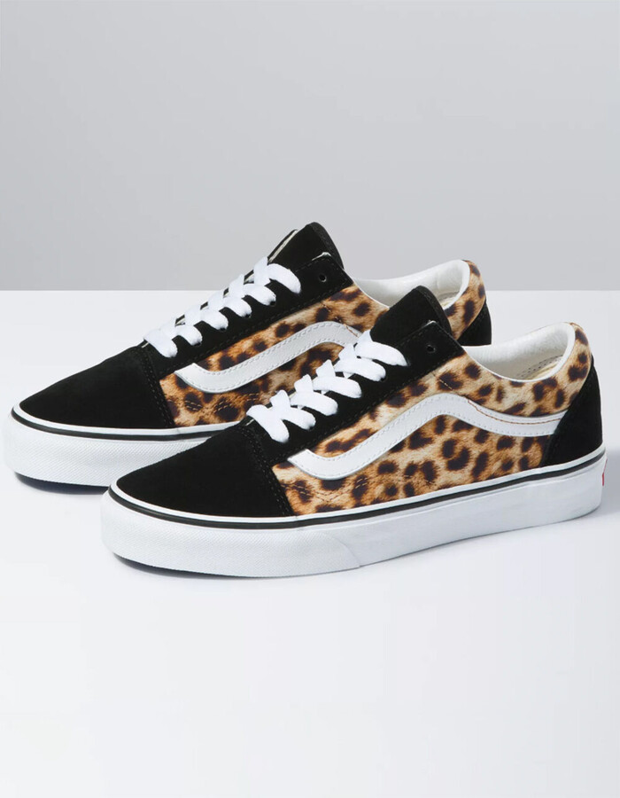 vans leopard trainers