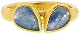 Thumbnail for your product : Gurhan Unique Double Pale Blue Sapphire Stacking Ring - 24 Karat Yellow Gold