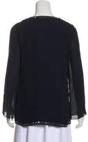 Thumbnail for your product : Tory Burch Embellished Silk Blouse
