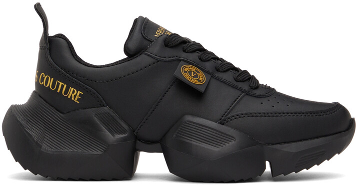 Versace Jeans Couture Black V-Emblem Gravity Low-Top Sneakers - ShopStyle