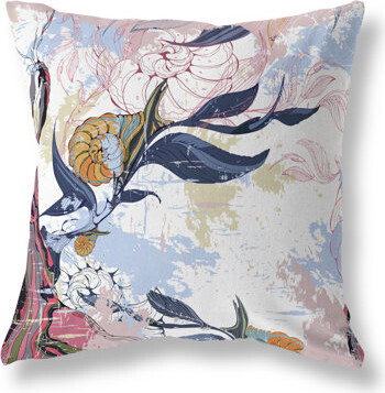 AmritaSen Leaf Lurker Floral Reversible Throw Pillow