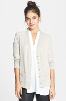 Thumbnail for your product : Blu Pepper Lace Panel Split Back Cardigan (Juniors) (Online Only)