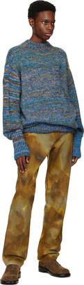★ADERERROR★ Tripol knit Blue Ader Error Blue Tripol Sweater - ShopStyle