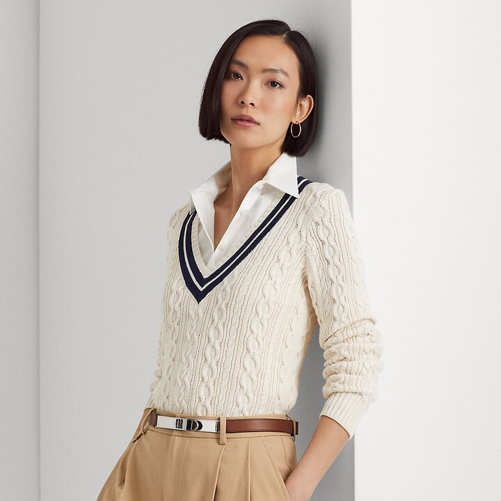 Women's Plus Size Navy V-neck Sweater | ShopStyle