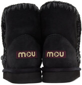 Thumbnail for your product : Mou Black Suede Ankle 18 Boots