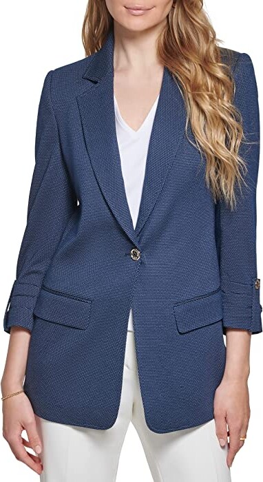 Grey Blazer Women One Button | ShopStyle