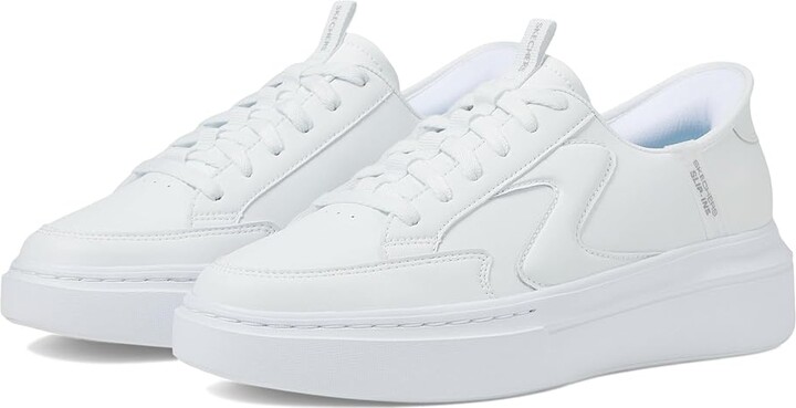 Skechers Court Classics Cordova Classic - New Reign Hands Free Slip-Instm Women's Shoes White : 7 Medium
