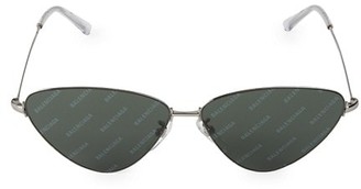 Balenciaga 61MM Triangle Logo Sunglasses