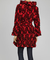 Thumbnail for your product : Red Crinkle Belted Jacket - Women & Plus