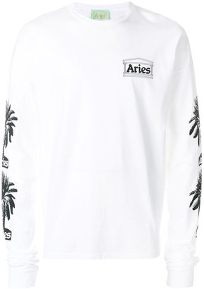 Aries palm tree printed sweatshirt