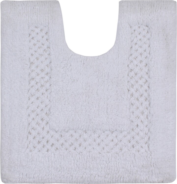 Home Weavers Inc Allure Collection Gray Cotton 5-Piece Bath Rug Set, Dark Grey