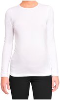 Thumbnail for your product : Olian Long Sleeve Basic Solution Lycra Top - White-White-X-Small