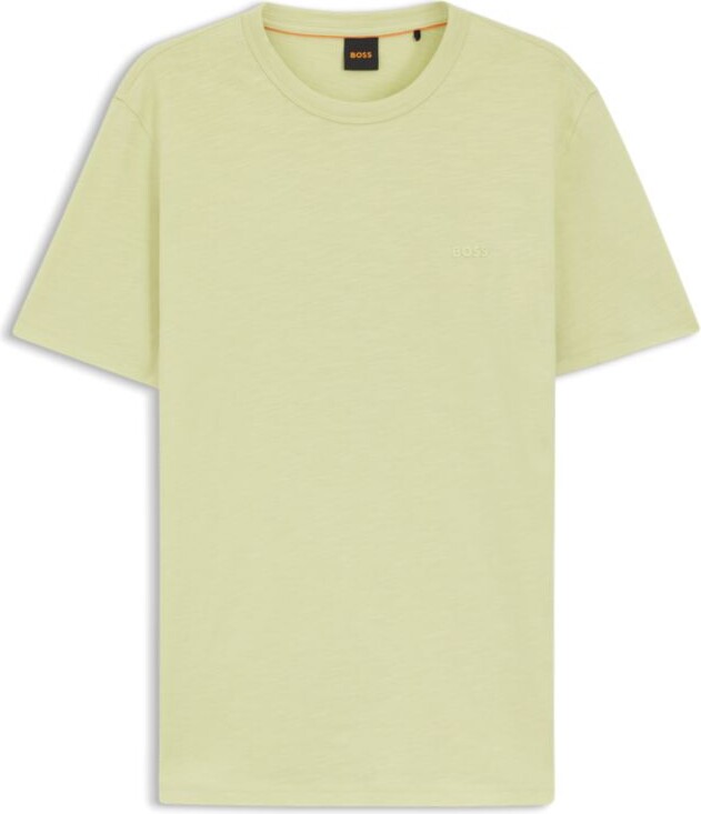 HUGO BOSS Slub-cotton T-shirt with logo detail
