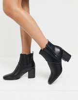 Thumbnail for your product : Glamorous heeled chelsea boots in black
