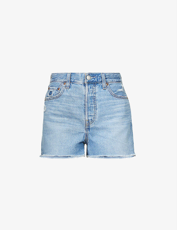 Super High Waisted Denim Shorts | Shop the world's largest collection of  fashion | ShopStyle