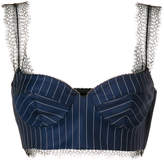 Thumbnail for your product : Versace pinstripe bralette