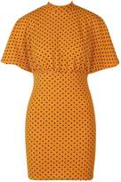 Thumbnail for your product : boohoo High Neck Angel Sleeve Polka Dot Mini Dress