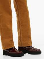 Thumbnail for your product : Marni Front-seam Leather Ankle Boots - Mens - Burgundy