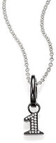 Thumbnail for your product : Ippolita Pave Diamond & Blackened Sterling Silver Number Charm
