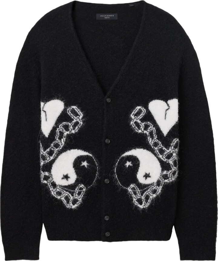 AllSaints Wool-Blend Reflections Cardigan