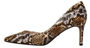 Violeta BY MANGO Snakeskin print heeled shoes