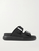 Thumbnail for your product : Alexander McQueen Rubber Exaggerated-sole Sandals - Black