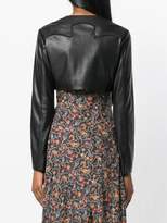 Thumbnail for your product : Pinko cropped faux leather jacket
