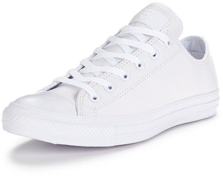 white leather converse womens
