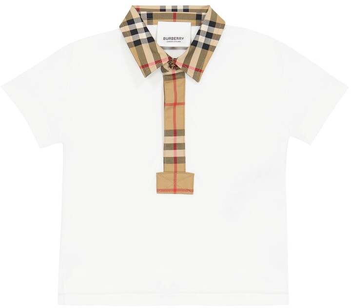 Burberry Children Baby Vintage Check cotton polo shirt