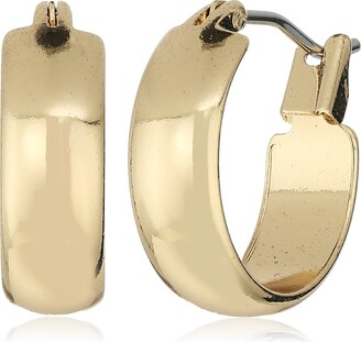 Anne Klein Gold Tone Small Hoop Pierced Earrings