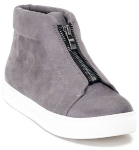 sneakers with zipper front
