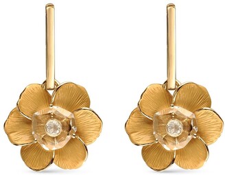 Flower Drop Earrings | Shop the world's largest collection of fashion 