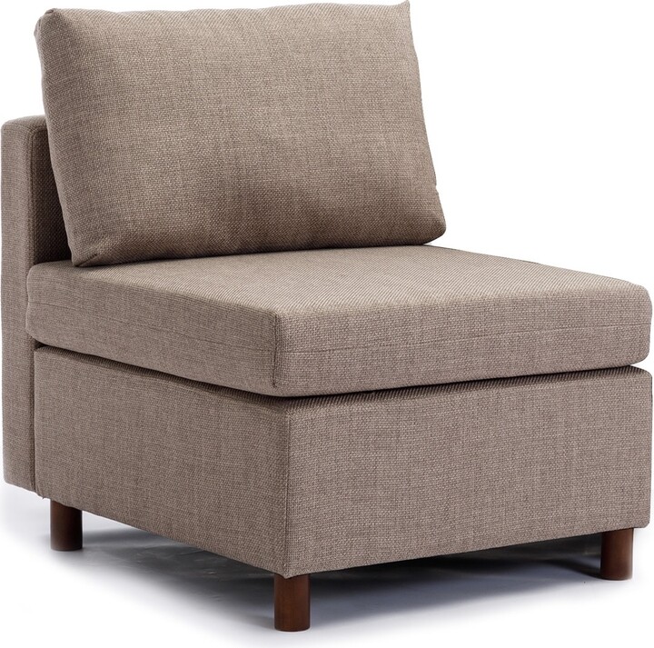 SUNMORYINC Linen Middle Module for Modular Sofa Sectional Sofa Accent