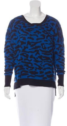 Sandro Wool-Blend Patterned Sweater