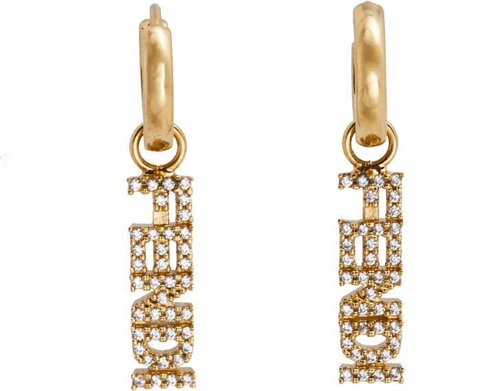 fendi drop earrings