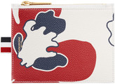 Thumbnail for your product : Thom Browne Tricolor Small Floral Outline Coin Purse