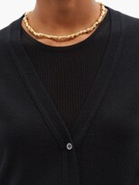 Thumbnail for your product : Johnstons of Elgin V-neck Ribbed Cashmere Cardigan - Black