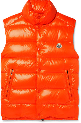 orange moncler vest